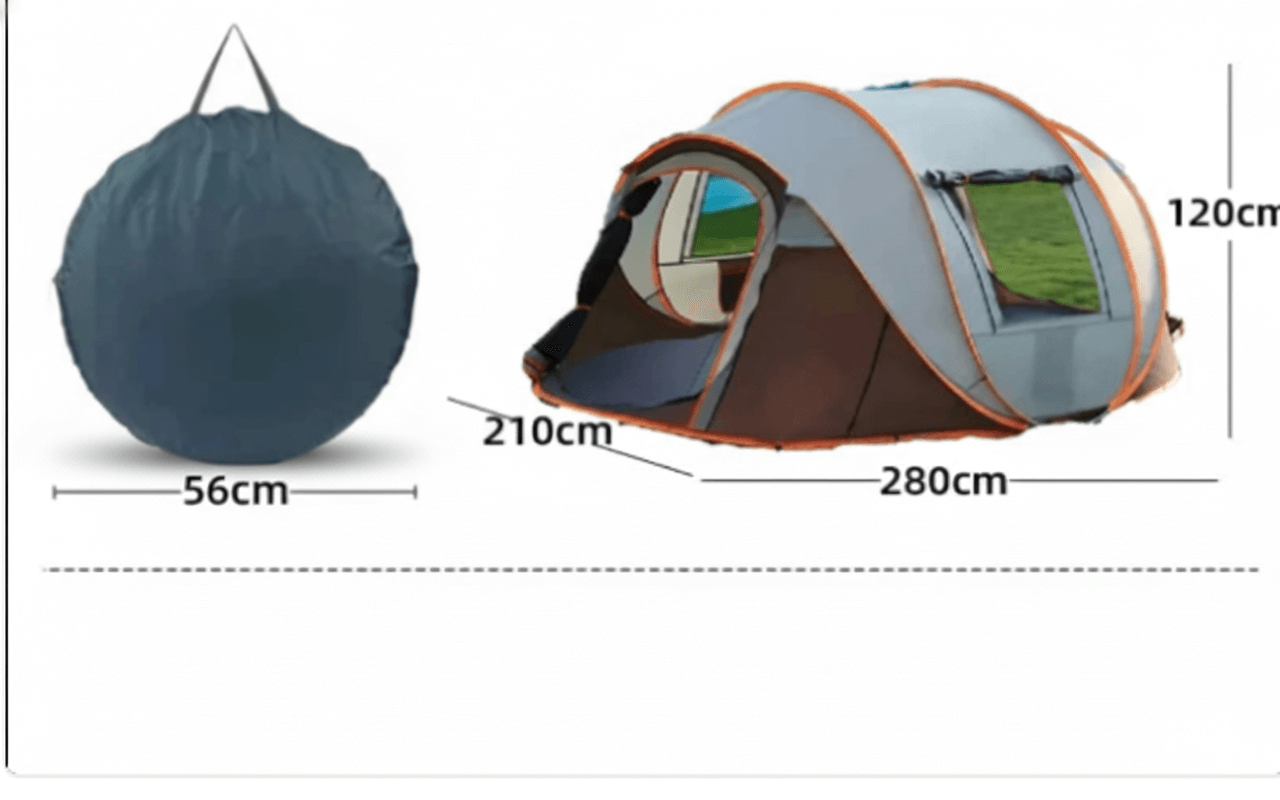 Turtle Back Pop-Up Tent | Instant Setup Outdoor Shelter