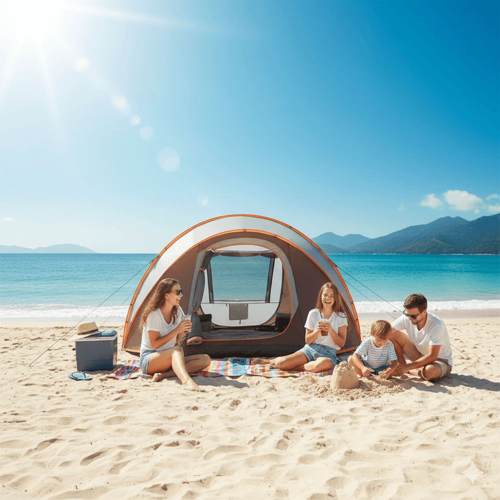 Turtle Back Pop-Up Tent | Instant Setup Outdoor Shelter