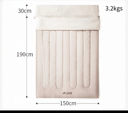 Bisinna Double Sleeping Bag dimensions with warmth and comfort, Hello are you currently active to chat with.